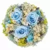 Стабилизированный букет Романтика голубой