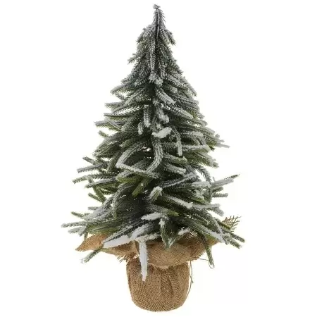 Ель настольная заснеженная искусственная  Ель настольная заснеженная искусственная