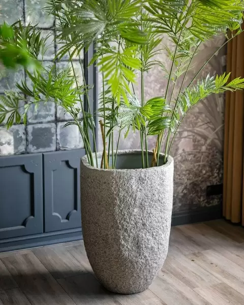 Высокий горшок вазон Sandy Cement