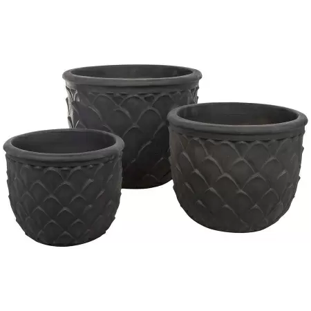 Глиняный большой горшок Mterra Leaves Jar