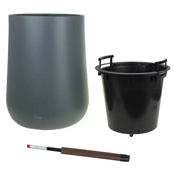 Пластиковое кашпо с автополивом Jar Silk WL