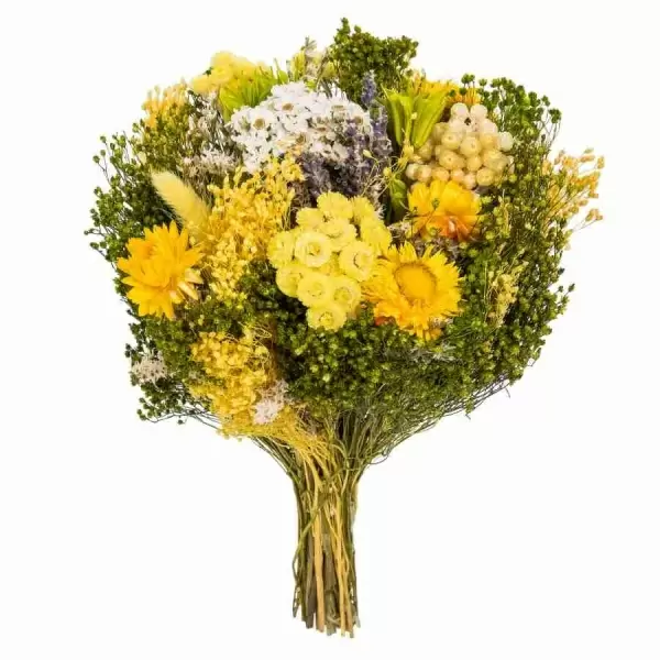 Стабилизированный букет Фантазия желтый