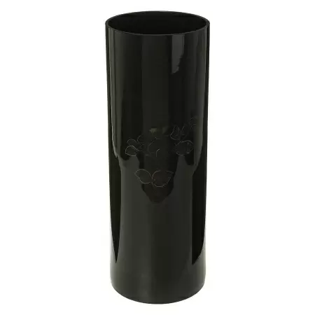 Стеклянная ваза Черный цилиндр