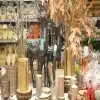 декоративные свечи для интерьера Свеча глиттерованная (с блестками)