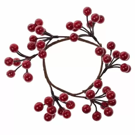 Венок ягодный для свечи