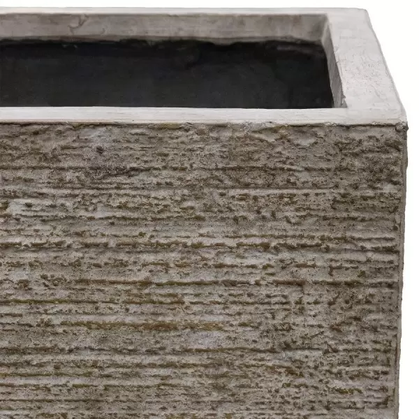 Большой прямоугольный горшок Scratch fossil wood Cube