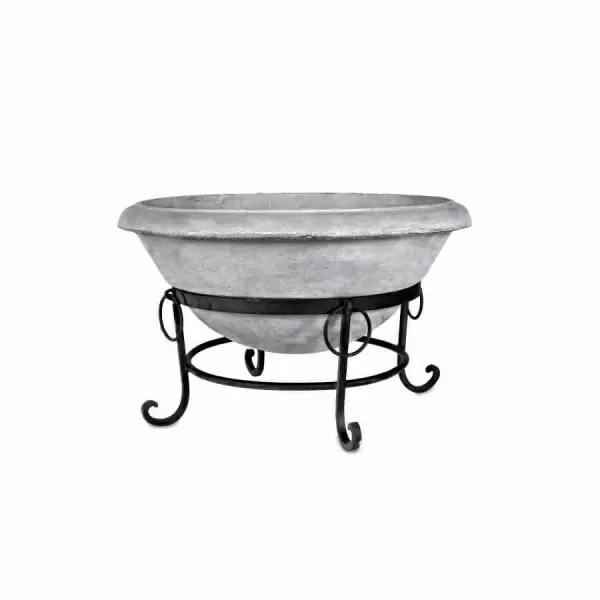 Горшок металлический на ножках фото