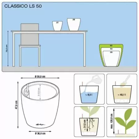 Кашпо Lechuza Classico LS Кашпо Lechuza Classico LS