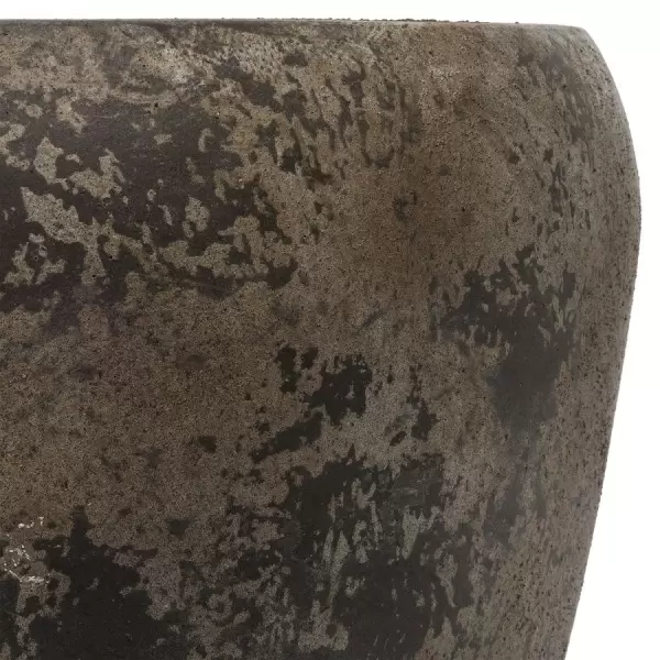 Большой цветочный горшок Plain Round Patina