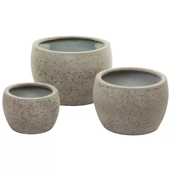 Большой цветочный горшок Plain stone Round Большой цветочный горшок Plain stone Round