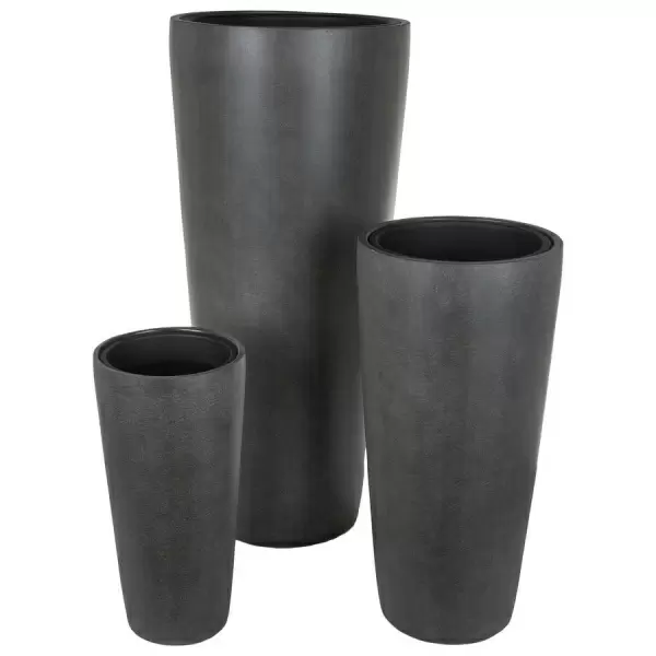 Высокий вазон Rock-gray  Высокий вазон Rock-gray