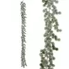 Гирлянда еловая заснеженная искусственная