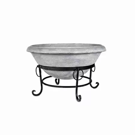 Горшок металлический на ножках