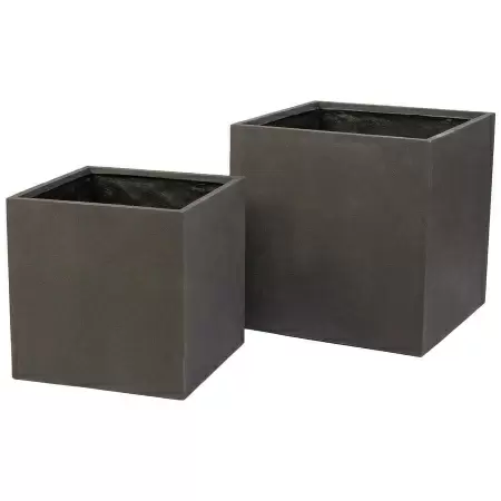 Большой прямоугольный горшок Square Rock