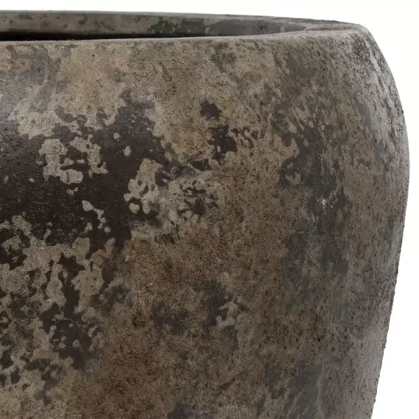 Большой цветочный горшок Plain Round Patina