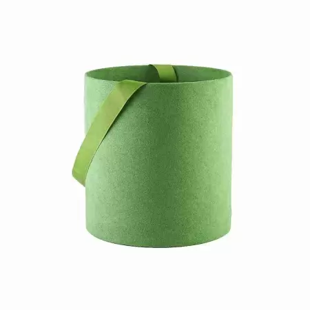 Коробка-ваза Green со вставкой из искусственной замши