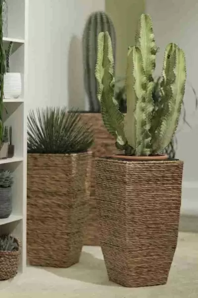 Плетеное кашпо Rope Conic mini Плетеное кашпо Rope Conic mini фото