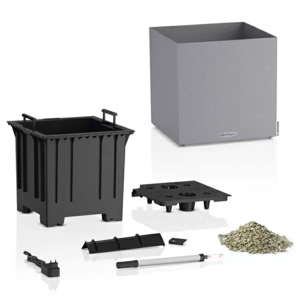 Кашпо Lechuza Canto Stone LED low Кашпо Lechuza Canto Stone LED low