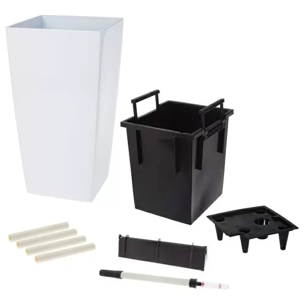 Пластиковое кашпо с автополивом Conic Silk