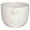 Керамическое кашпо Лицо