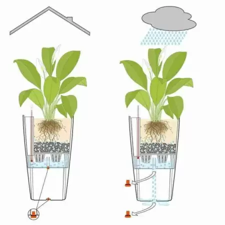 Фото Кашпо Lechuza Cubico Alto Кашпо Lechuza Cubico Alto