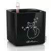 Кашпо Lechuza Cube Glossy Cat