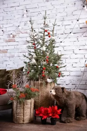 Кашпо плетеное Tower