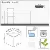 Настенное кашпо Lechuza Green Wall Home Kit Glossy