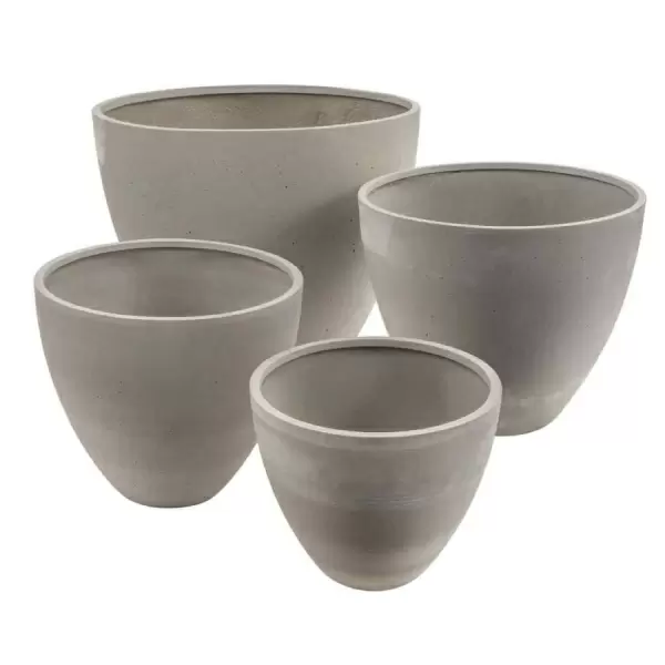 Большой уличный горшок Sandy Cement