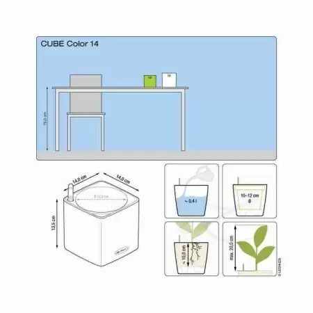 Кашпо Lechuza Cube Color