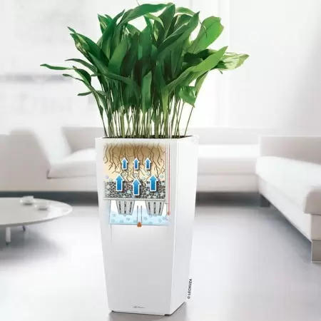 Кашпо Lechuza Cubico Premium