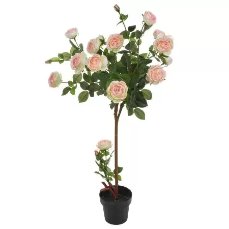 Роза искусственная в кашпо Роза искусственная в кашпо