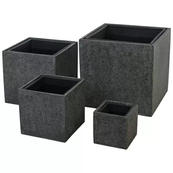 Прямоугольный большой горшок Rock Cube Прямоугольный большой горшок Rock Cube