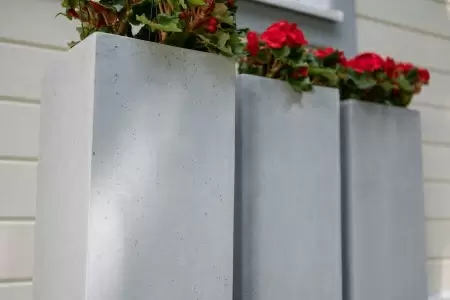 Цветочный горшок Square Natural Smooth rect