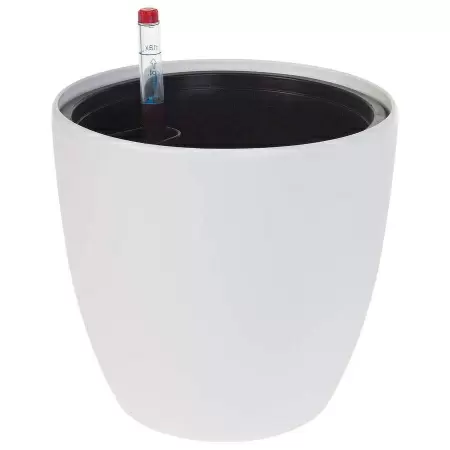 Пластиковое кашпо с автополивом Round Matt