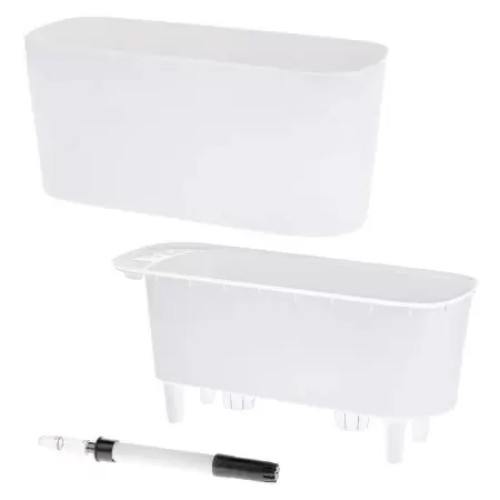 Пластиковое кашпо с автополивом Oval Silk