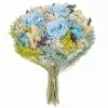 Стабилизированный букет Романтика голубой
