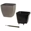 Пластиковое кашпо с автополивом Square Stone