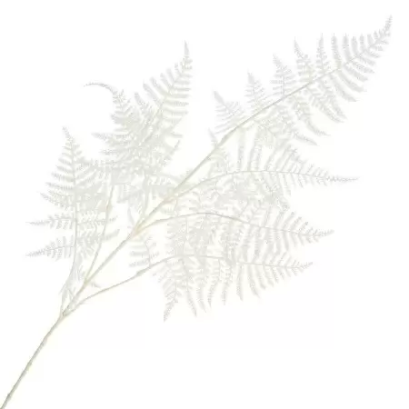 Белый искусственный папоротник Белый искусственный папоротник