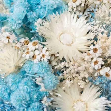 Стабилизированный букет Фантазия голубой