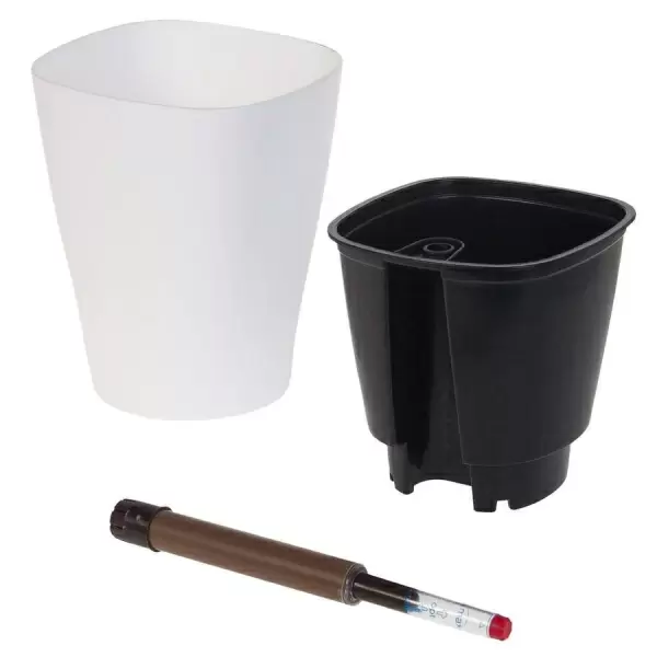 Пластиковое кашпо с автополивом Crater Matt