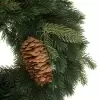 Венок еловый искусственный с шишками