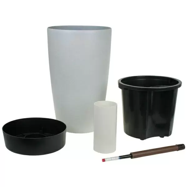 Пластиковое кашпо с автополивом Vase Stone WL Пластиковое кашпо с автополивом Vase Stone WL