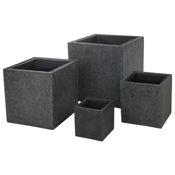 Прямоугольный большой горшок Rock Cube Прямоугольный большой горшок Rock Cube