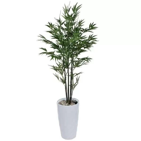 Бамбук искусственный в горшке Vase Rib