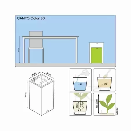 Кашпо Lechuza Canto Stone high Кашпо Lechuza Canto Stone high