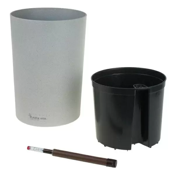 Пластиковое кашпо с автополивом Cylinder Stone Пластиковое кашпо с автополивом Cylinder Stone