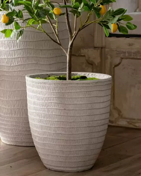 Уличный большой горшок Waves Round