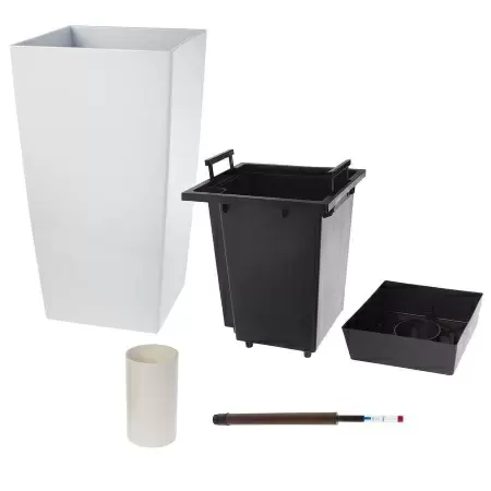 Пластиковое кашпо с автополивом Conic Silk