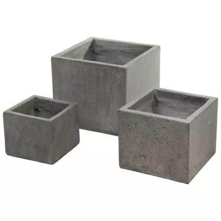 Уличный большой горшок Liverpool Cubical